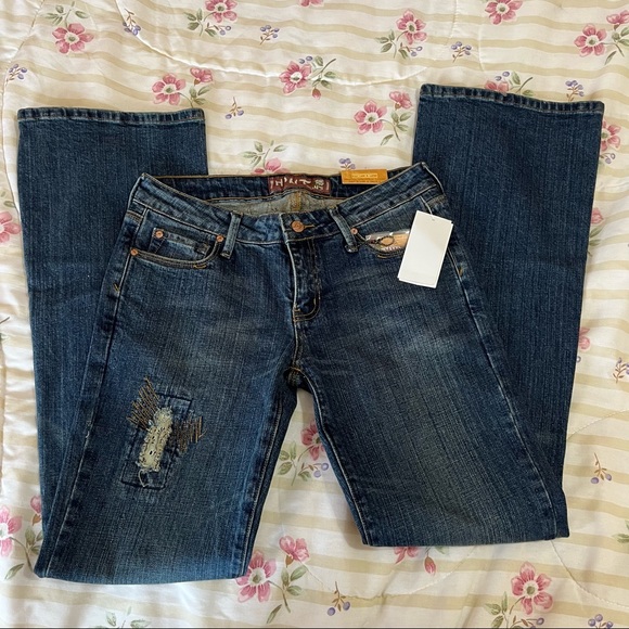 Y2K funky NWT Hint bootcut jeans - Picture 3 of 12